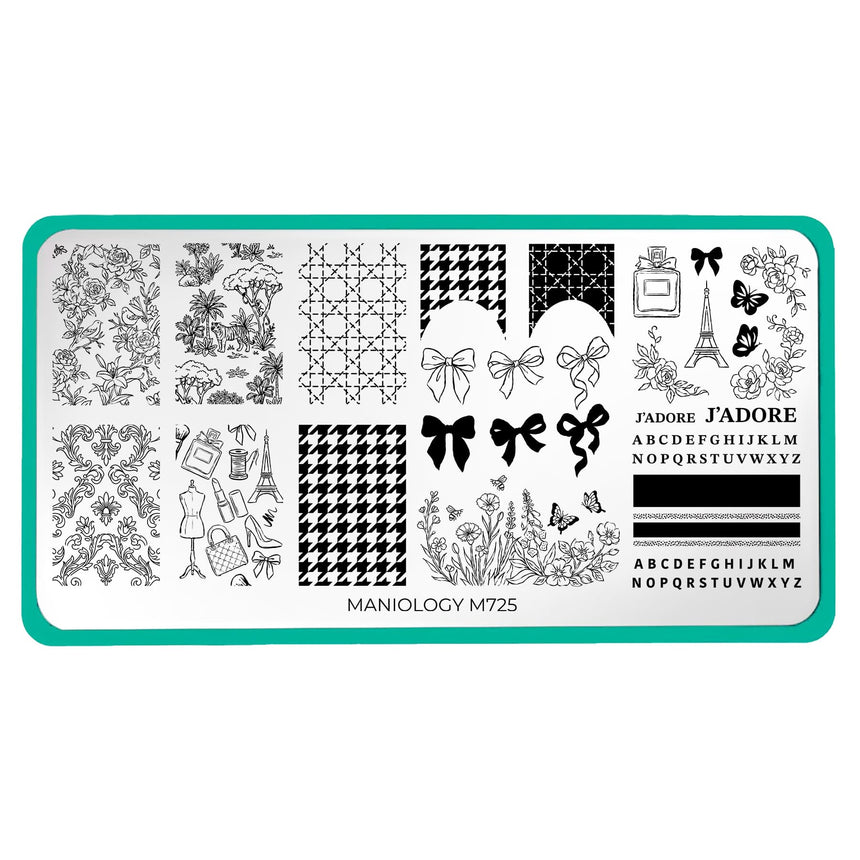 J'adore La Mode (M725) - Nail Stamping Plate