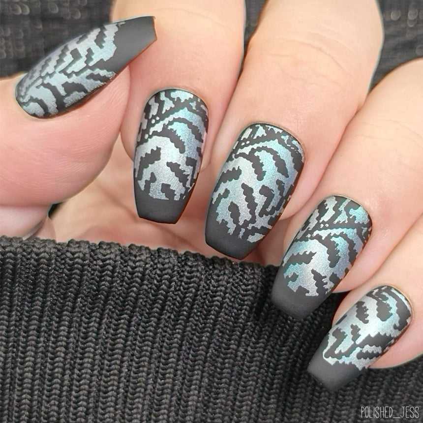 Jacquard Knits (M647) - Nail Stamping Plate