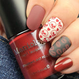 Eternal Flame (B576) - Red Creme Stamping Polish