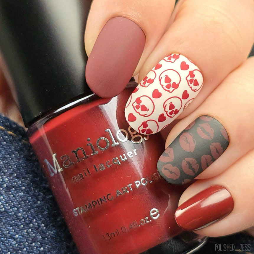 Eternal Flame (B576) - Red Creme Stamping Polish