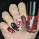 Eternal Flame (B576) - Red Creme Stamping Polish