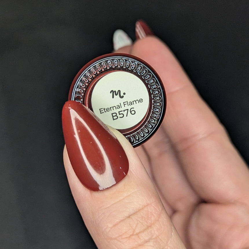 Eternal Flame (B576) - Red Creme Stamping Polish