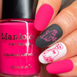 Last Kiss (B575) - Hot Pink Creme Stamping Polish