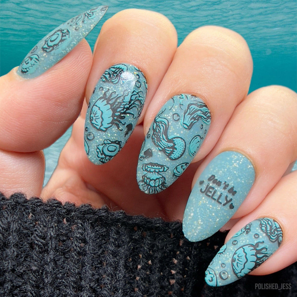 Jellyfish Bloom (M486) - Nail Stamping Plate