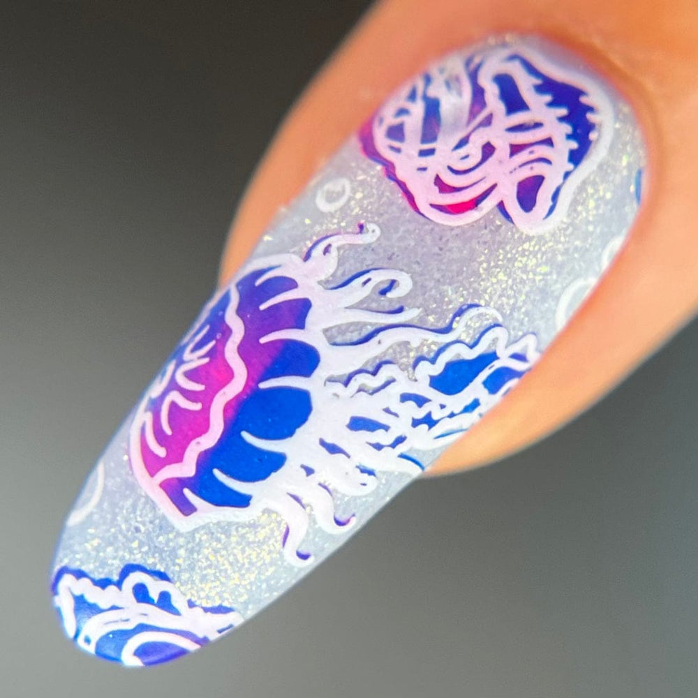 Jellyfish Bloom (M486) - Nail Stamping Plate