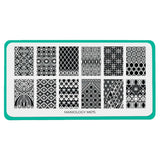 Jeweled Glass (M675) - Nail Stamping Plate
