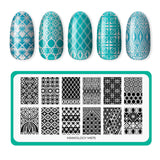 Jeweled Glass (M675) - Nail Stamping Plate