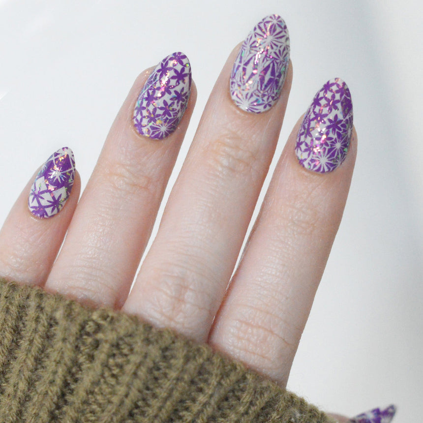 Jeweled Glass (M675) - Nail Stamping Plate