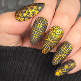 Jeweled Glass (M675) - Nail Stamping Plate