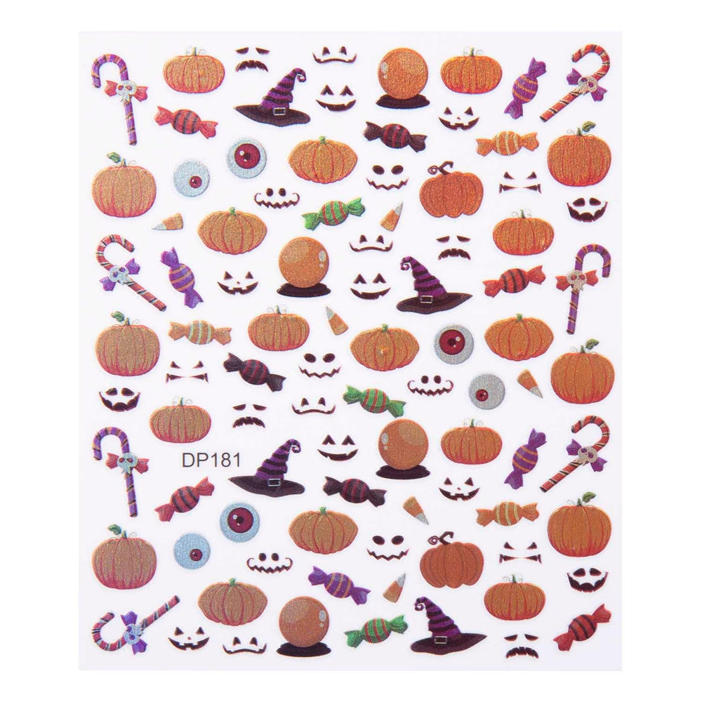 Joyful Pumpkins (DP181) - Nail Art Sticker Sheet