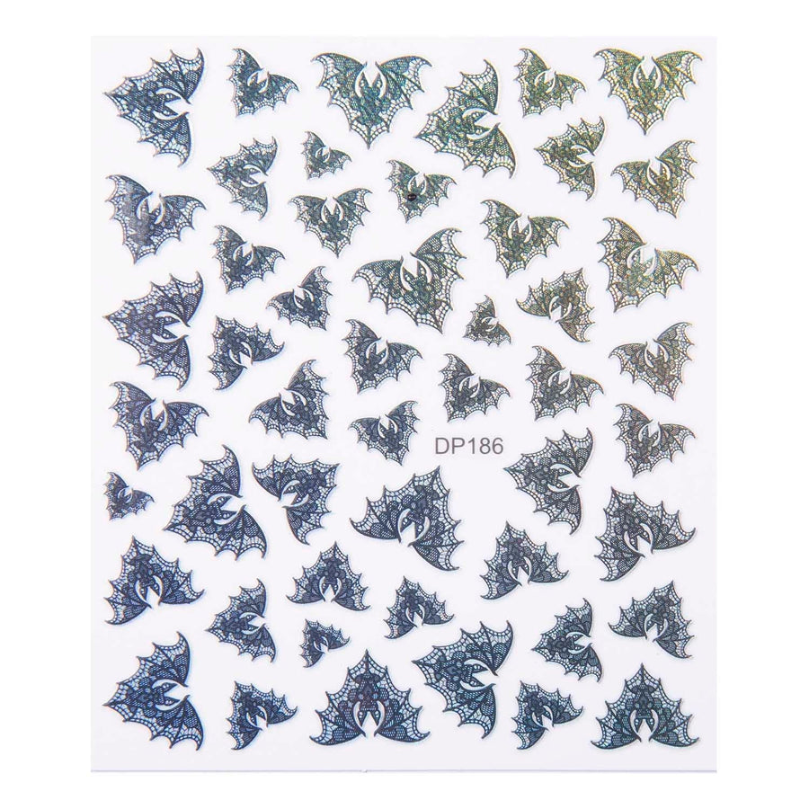 Lacey Bats (DP186) - Nail Art Sticker Sheet