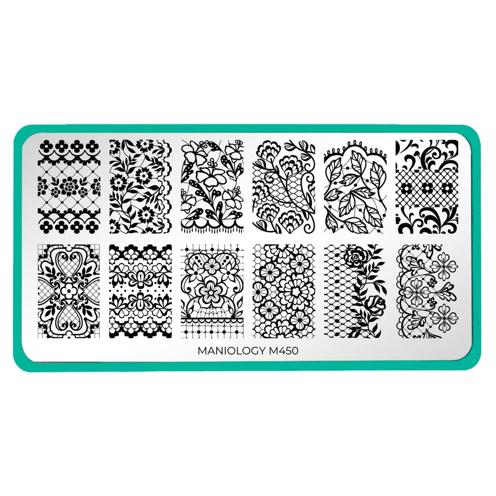 Lacey Lovers (M450) - Nail Stamping Plate