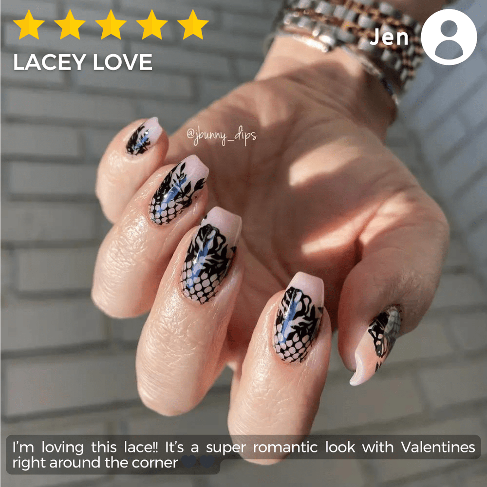 Lacey Lovers (M450) - Nail Stamping Plate