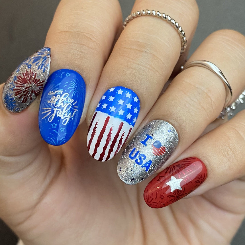 Land of the Free (M317) - Nail Stamping Plate