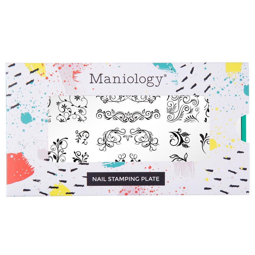 Leafy Swirls (M469) - Nail Stamping Plate