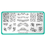 Leafy Swirls (M469) - Nail Stamping Plate