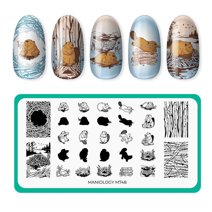 Leave it to Beaver (M748) - Nail Stamping Plate