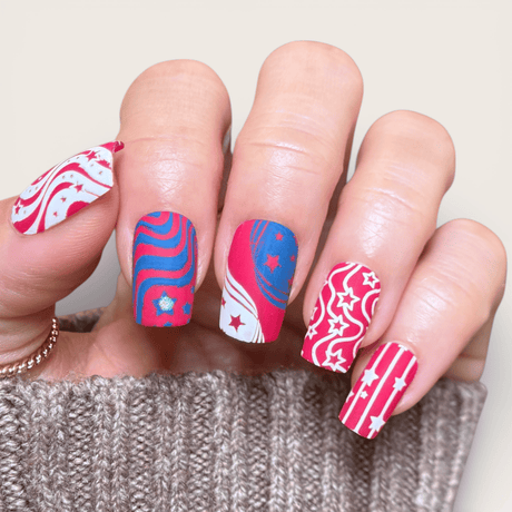 Liberty Lines (M703) - Nail Stamping Plate