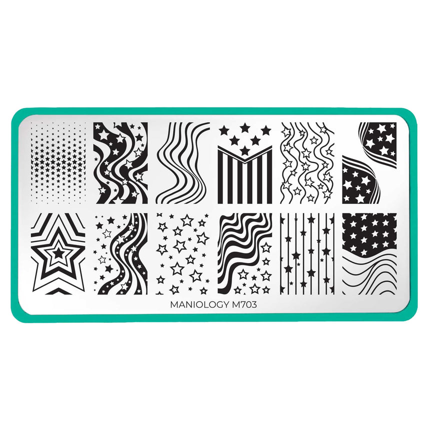 Liberty Lines (M703) - Nail Stamping Plate