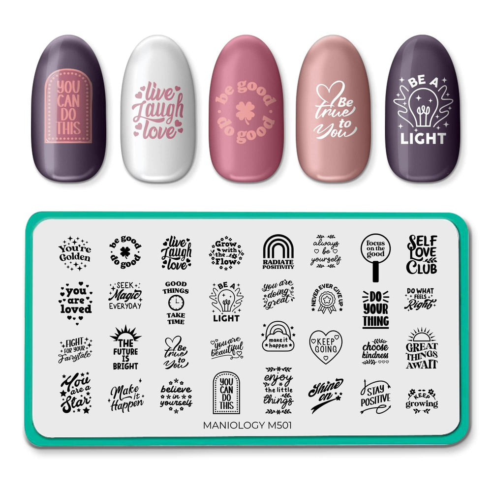 Live, Love and Stamp (M501) - Nail Stamping Plate