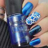 Lost At Sea (B558) - Metallic Blue Stamping Polish