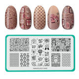 Love Letters (M451) - Nail Stamping Plate