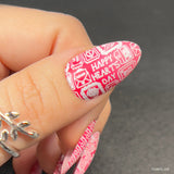 Love Letters (M451) - Nail Stamping Plate
