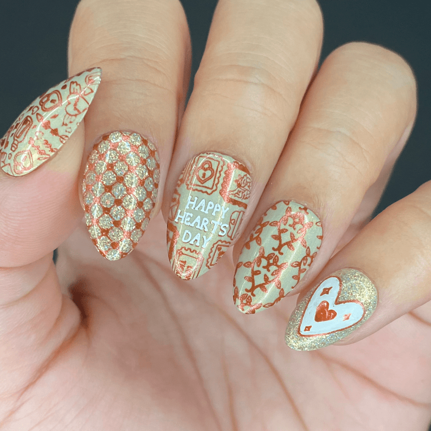 Love Letters (M451) - Nail Stamping Plate