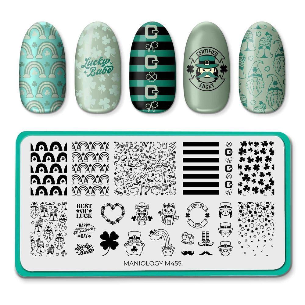 Lucky Shamrock (M455) - Nail Stamping Plate