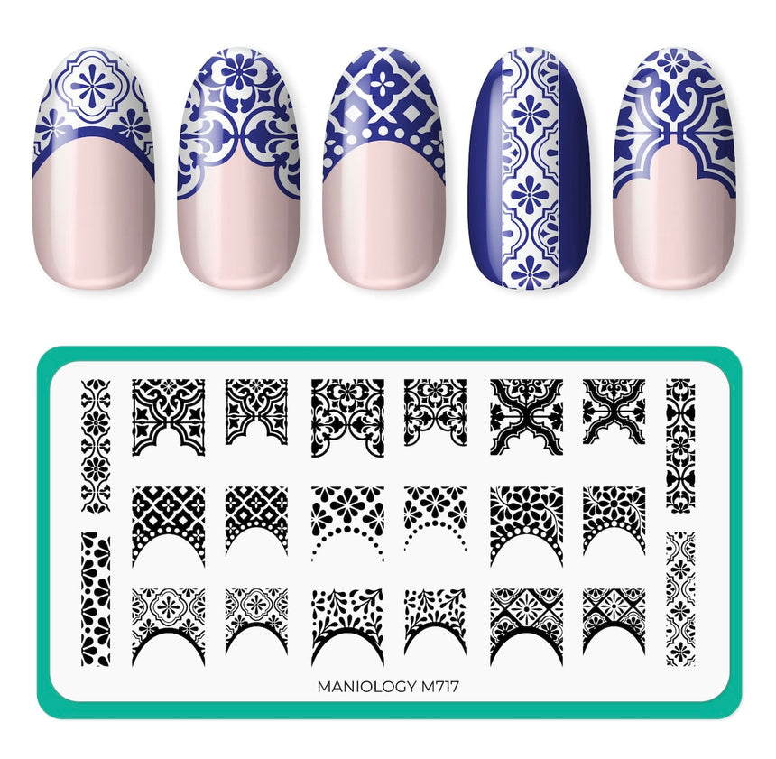 Tin Glaze (M717) - Nail Stamping Plate