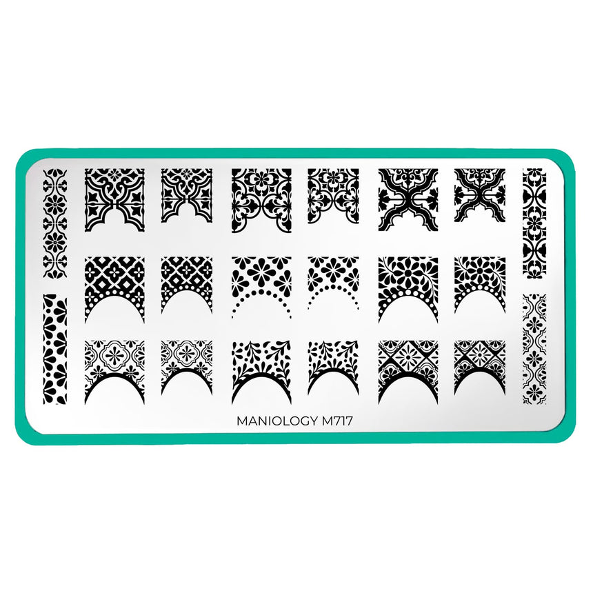 Tin Glaze (M717) - Nail Stamping Plate