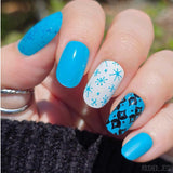 Mid Mod Blue (B548) - Cream Blue Stamping Polish