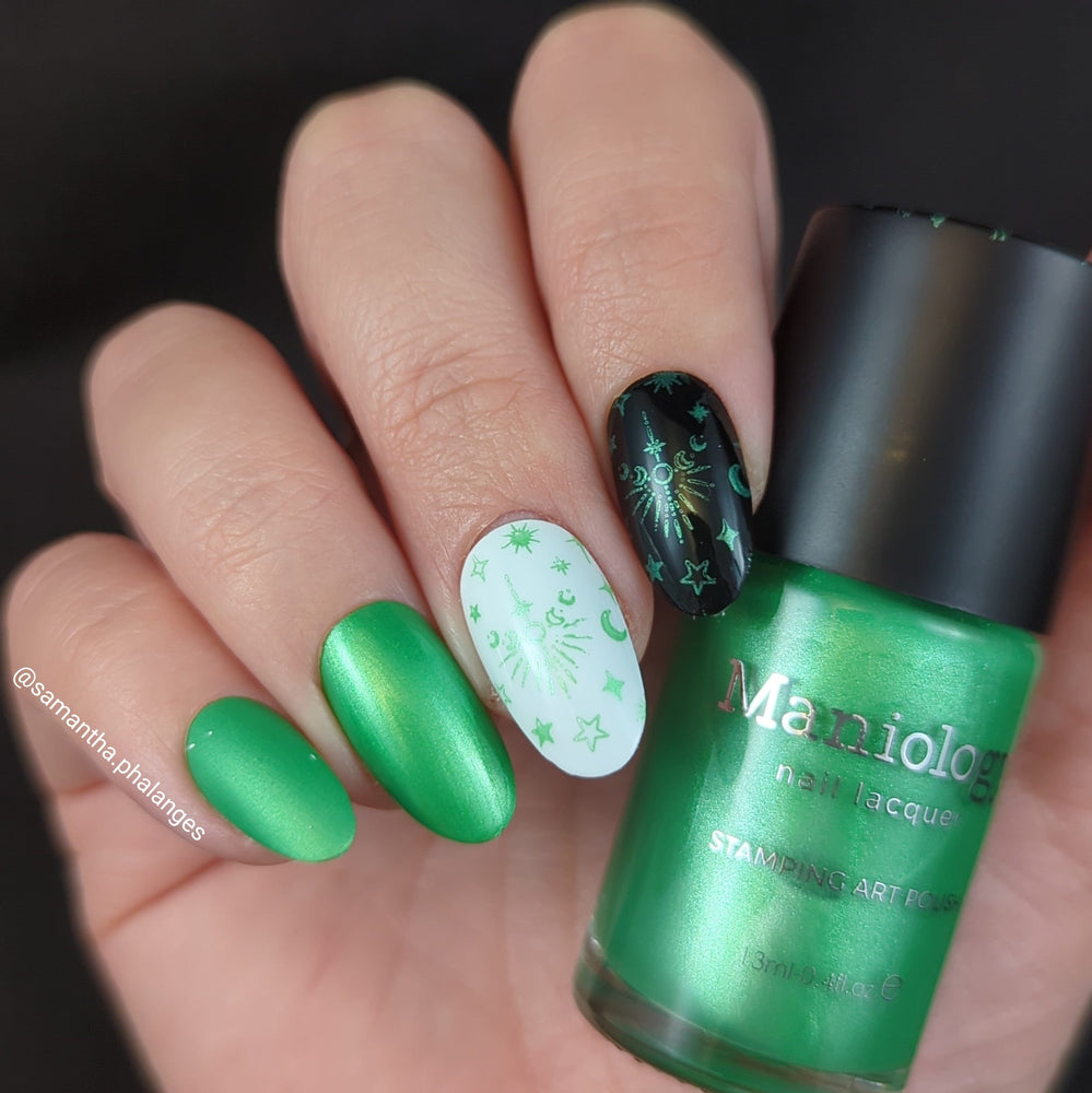 Willow (B501) - Duochrome Green Stamping Polish
