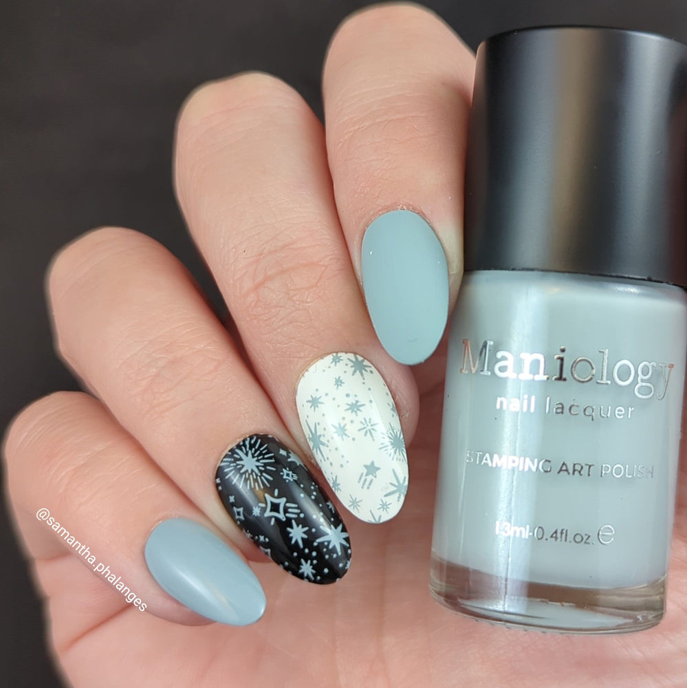 Asteroid (B504) - Cream Gray Stamping Polish – Maniology