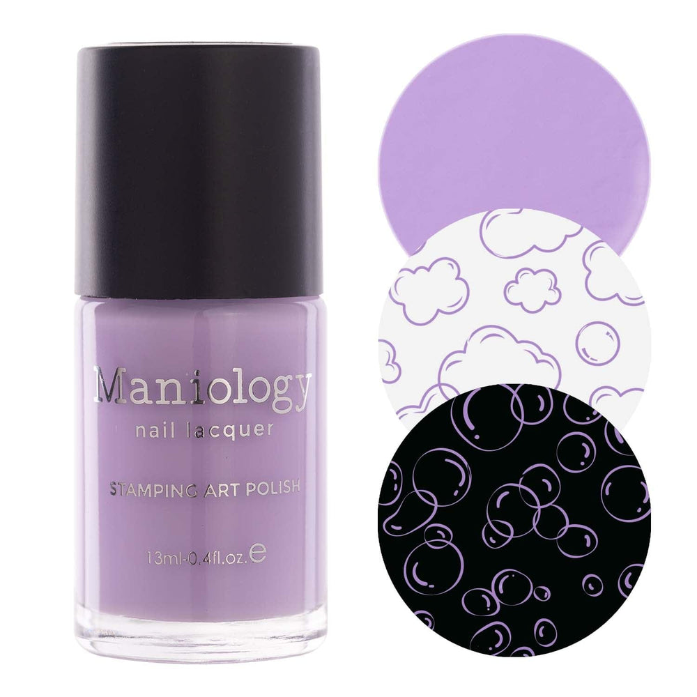 Bliss (B518) - Cream Lavender Purple Stamping Polish