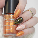 Sunset Glow (B553) - Shimmer Orange Stamping Polish