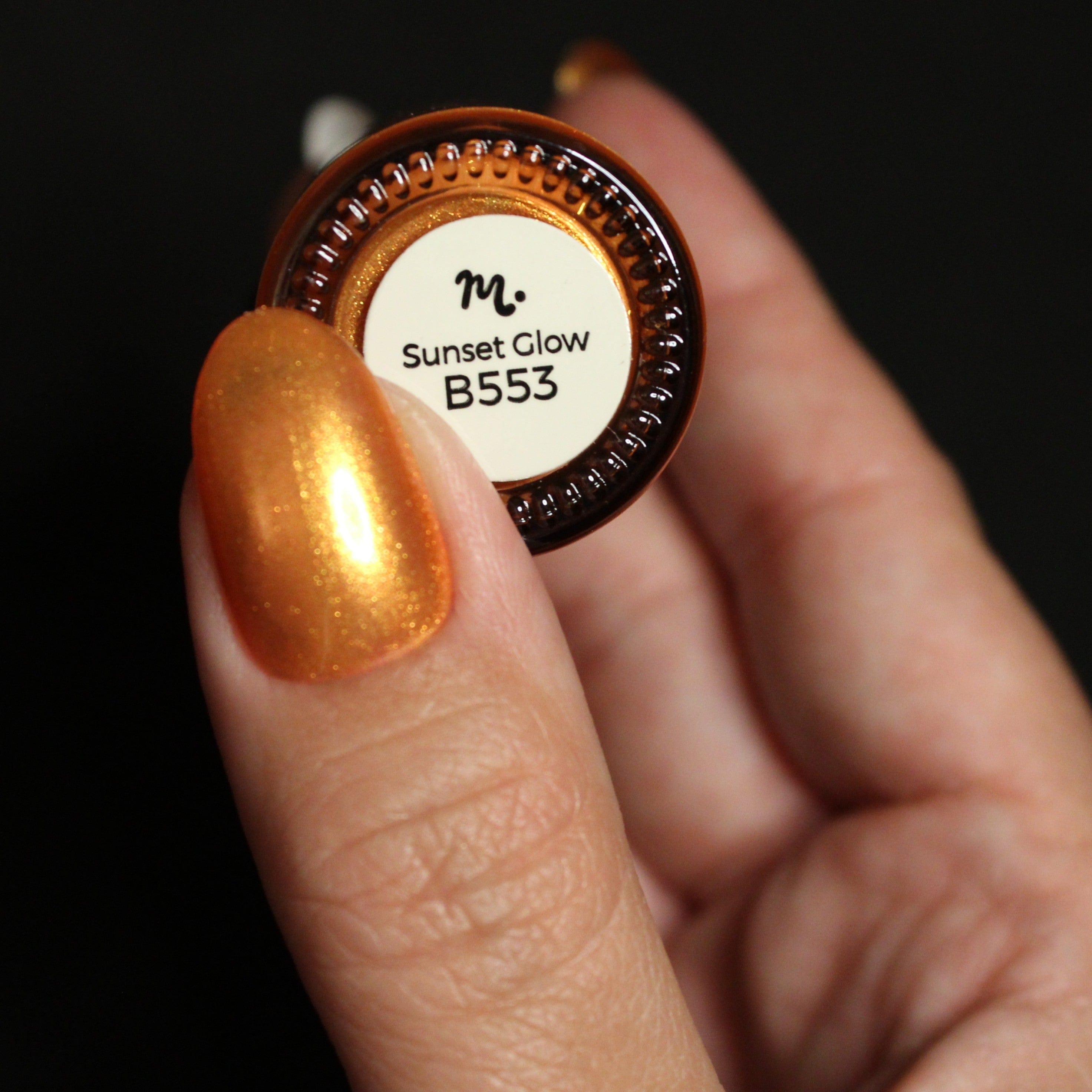 Sunset Glow (B553) - Shimmer Orange Stamping Polish – Maniology