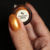 Sunset Glow (B553) - Shimmer Orange Stamping Polish