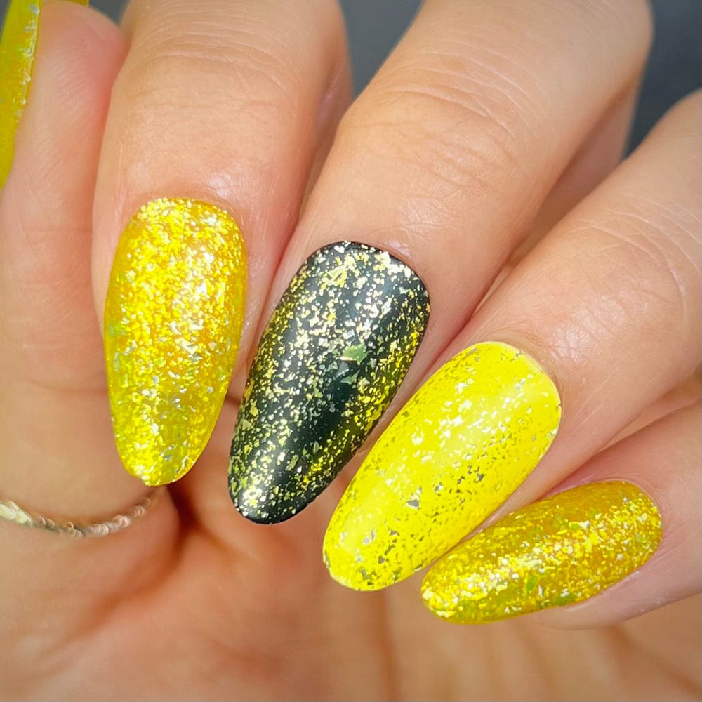 Yellow Brick Road (P164) - Yellow Glitter Nail Polish