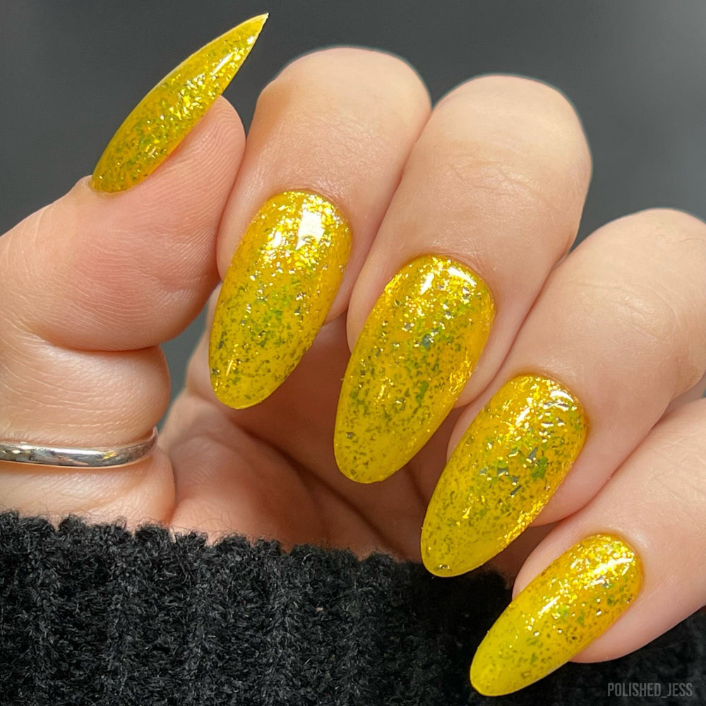 Yellow Brick Road (P164) - Yellow Glitter Nail Polish