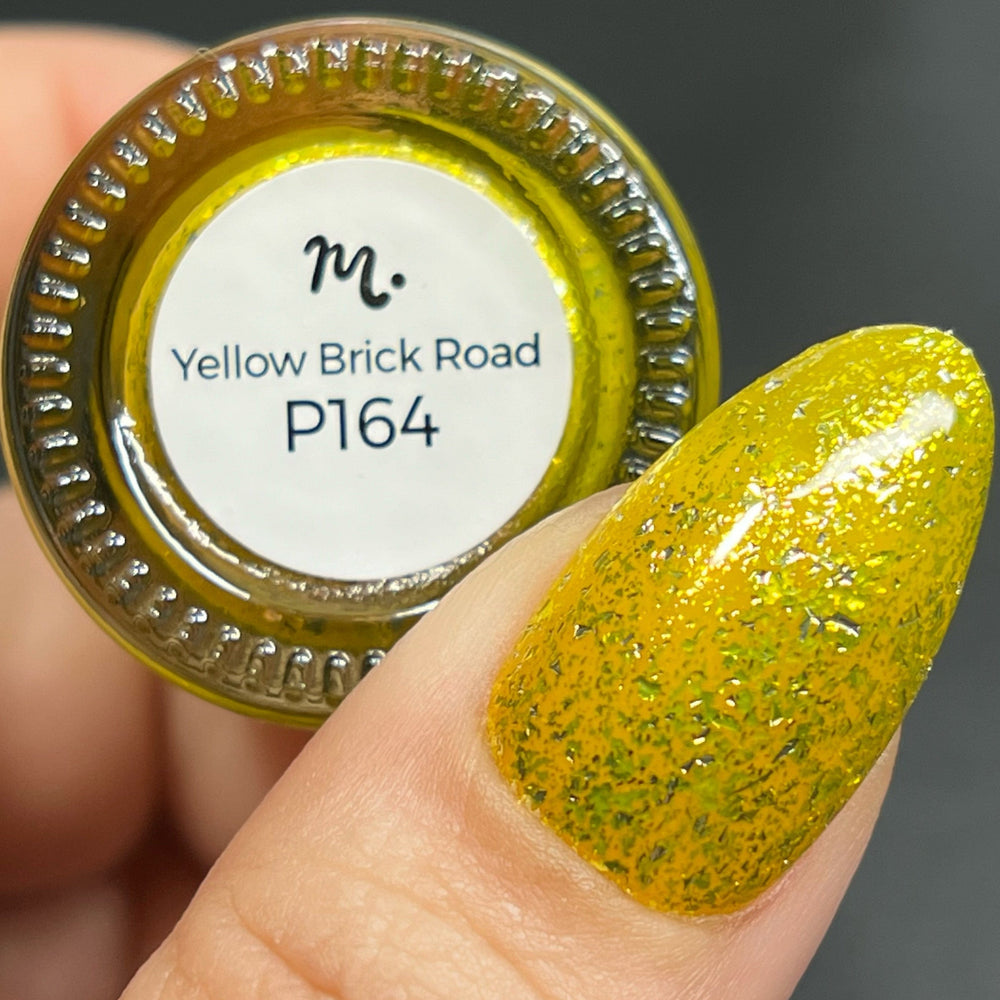 Yellow Brick Road (P164) - Yellow Glitter Nail Polish