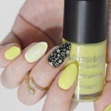Beeper Buzz (B551) - Cream Neon Yellow Stamping Polish
