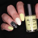 Beeper Buzz (B551) - Cream Neon Yellow Stamping Polish