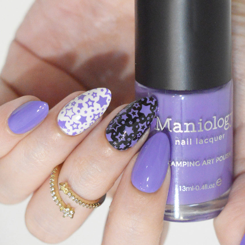 VHS Violet (B552) - Cream Purple Stamping Polish