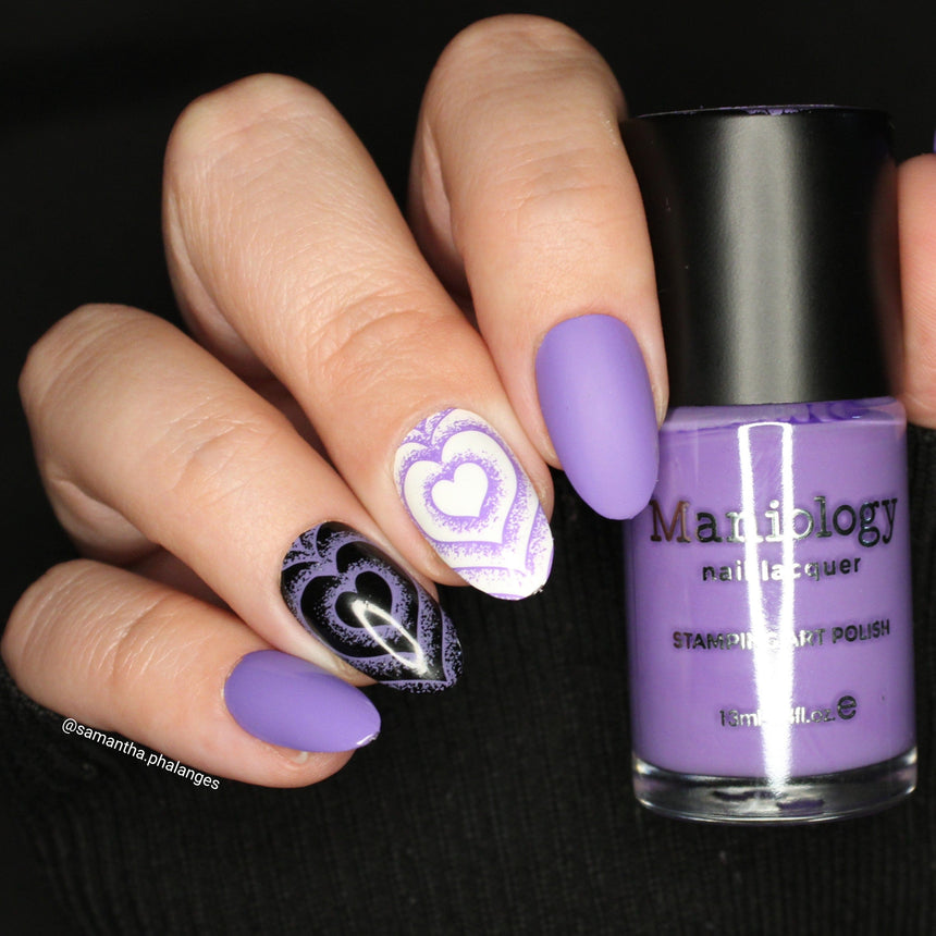 VHS Violet (B552) - Cream Purple Stamping Polish