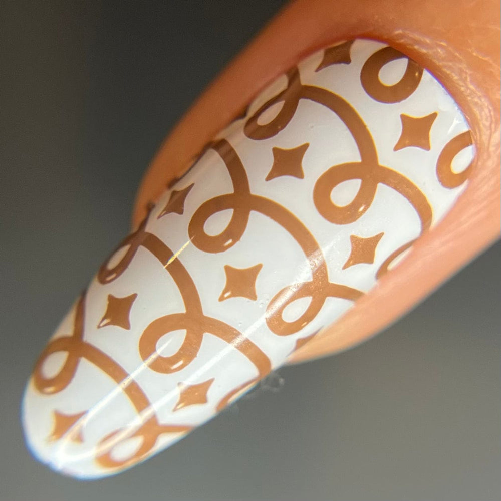 Cookie Crumbs (B538) - Cream Brown Stamping Polish