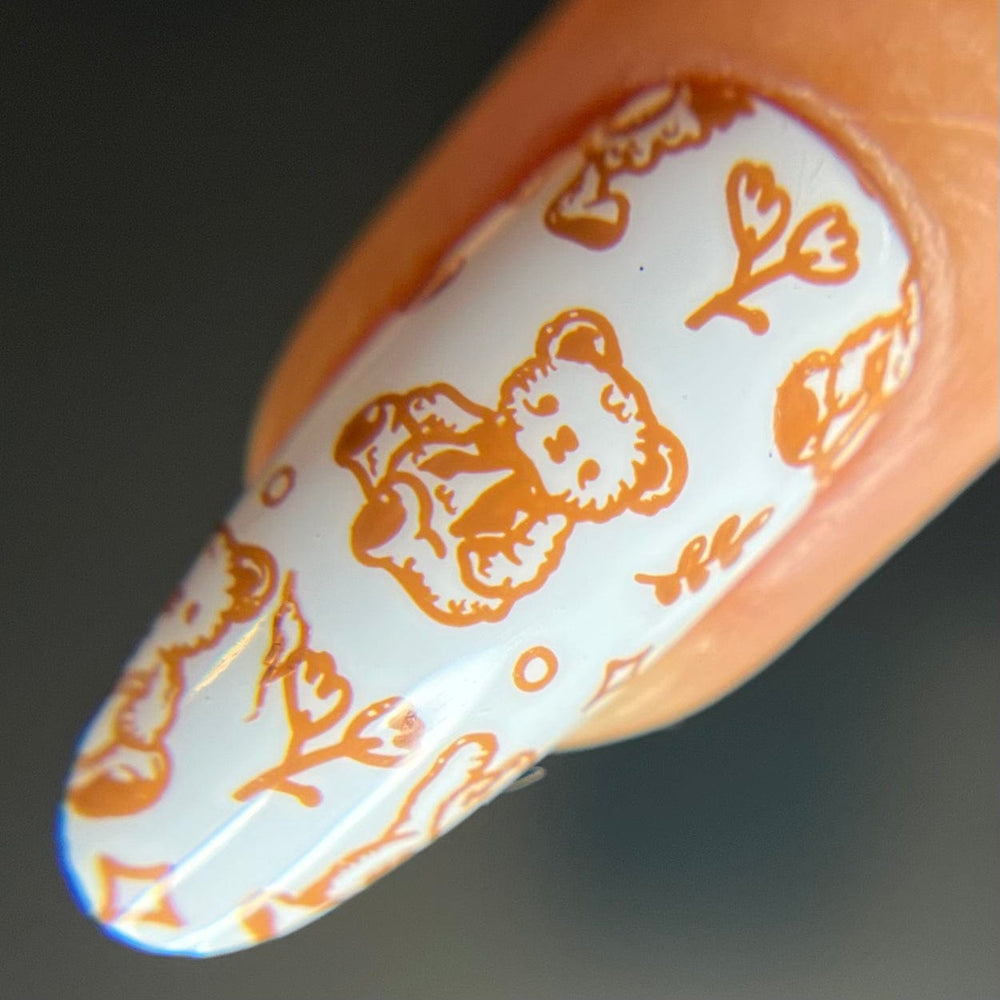 Teatime (B525) - Cream Brown Stamping Polish