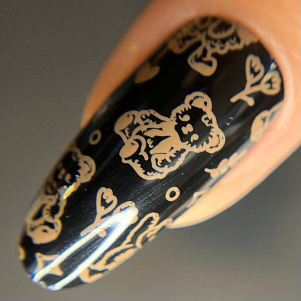 Teatime (B525) - Cream Brown Stamping Polish