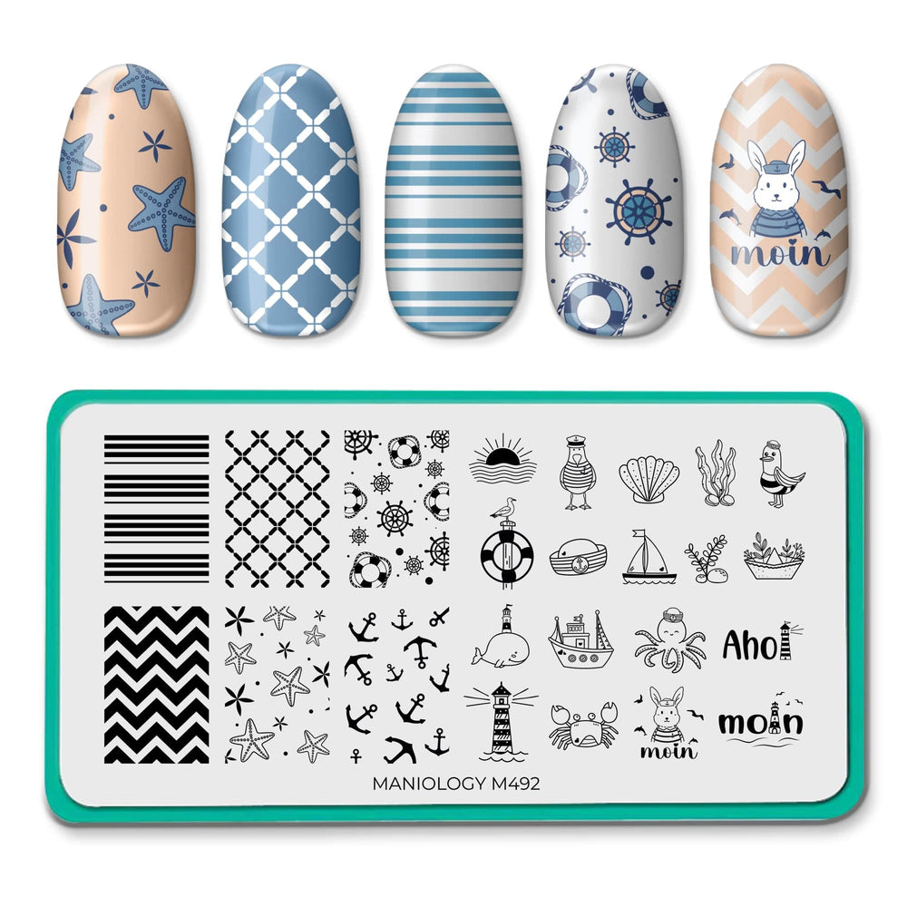 Maritime Moin (M492) - Nail Stamping Plate