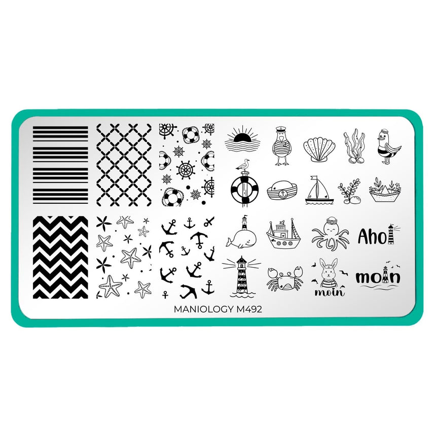 Maritime Moin (M492) - Nail Stamping Plate